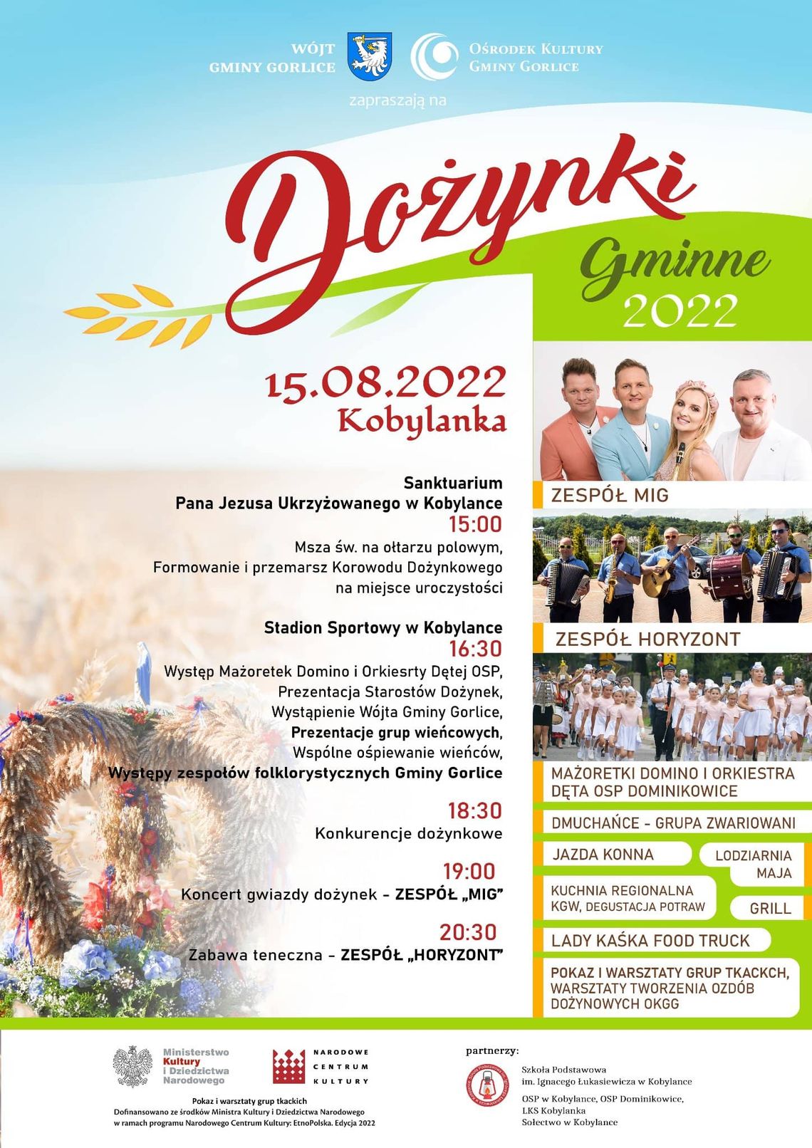 Gminne Dożynki 2022 – Kobylanka | zapowiedzi imprez – halogorlice.info