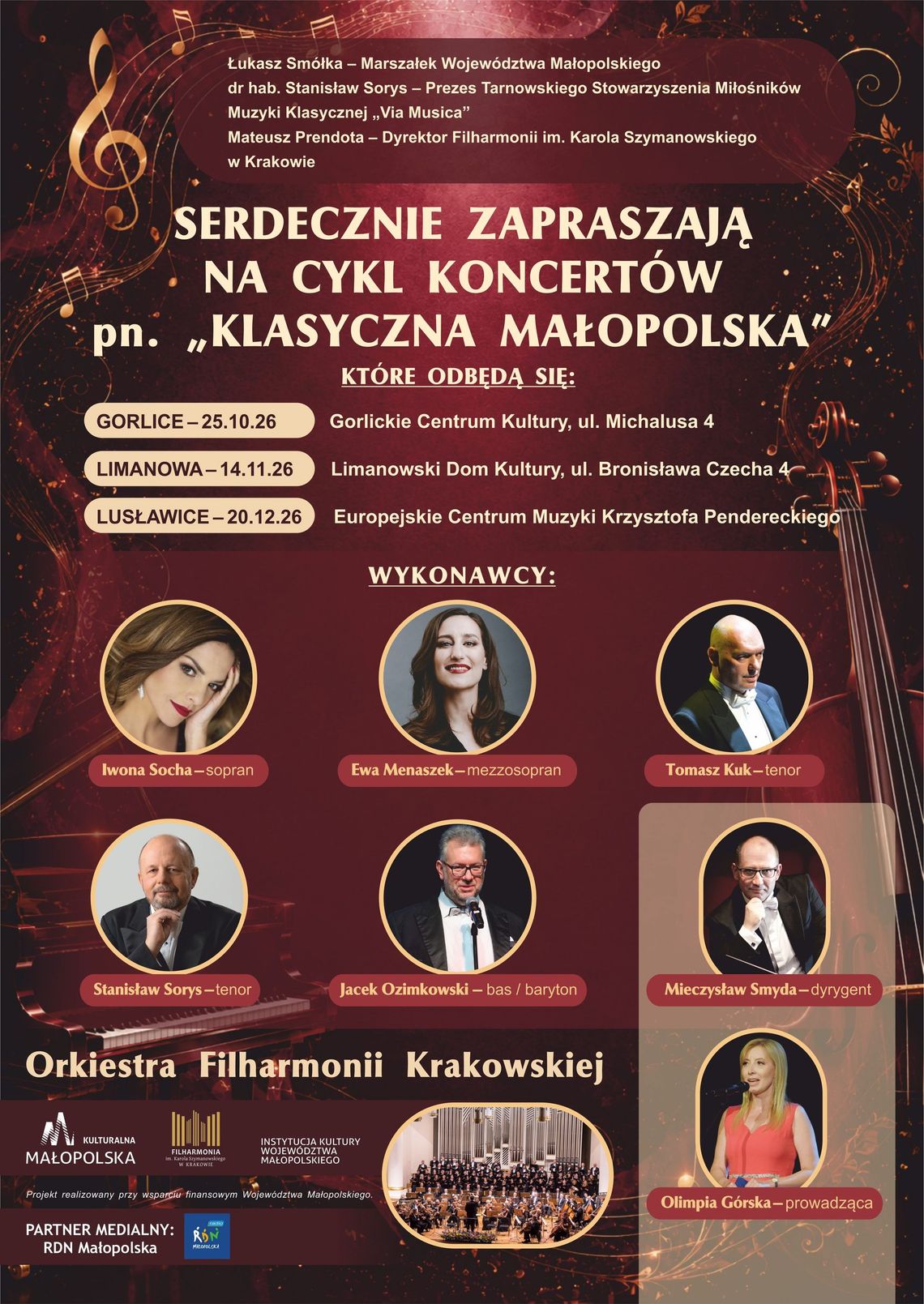Gorlice. Koncert „Klasyczna Małopolska” w GCK | zapowiedzi wydarzeń - halogorlice.info