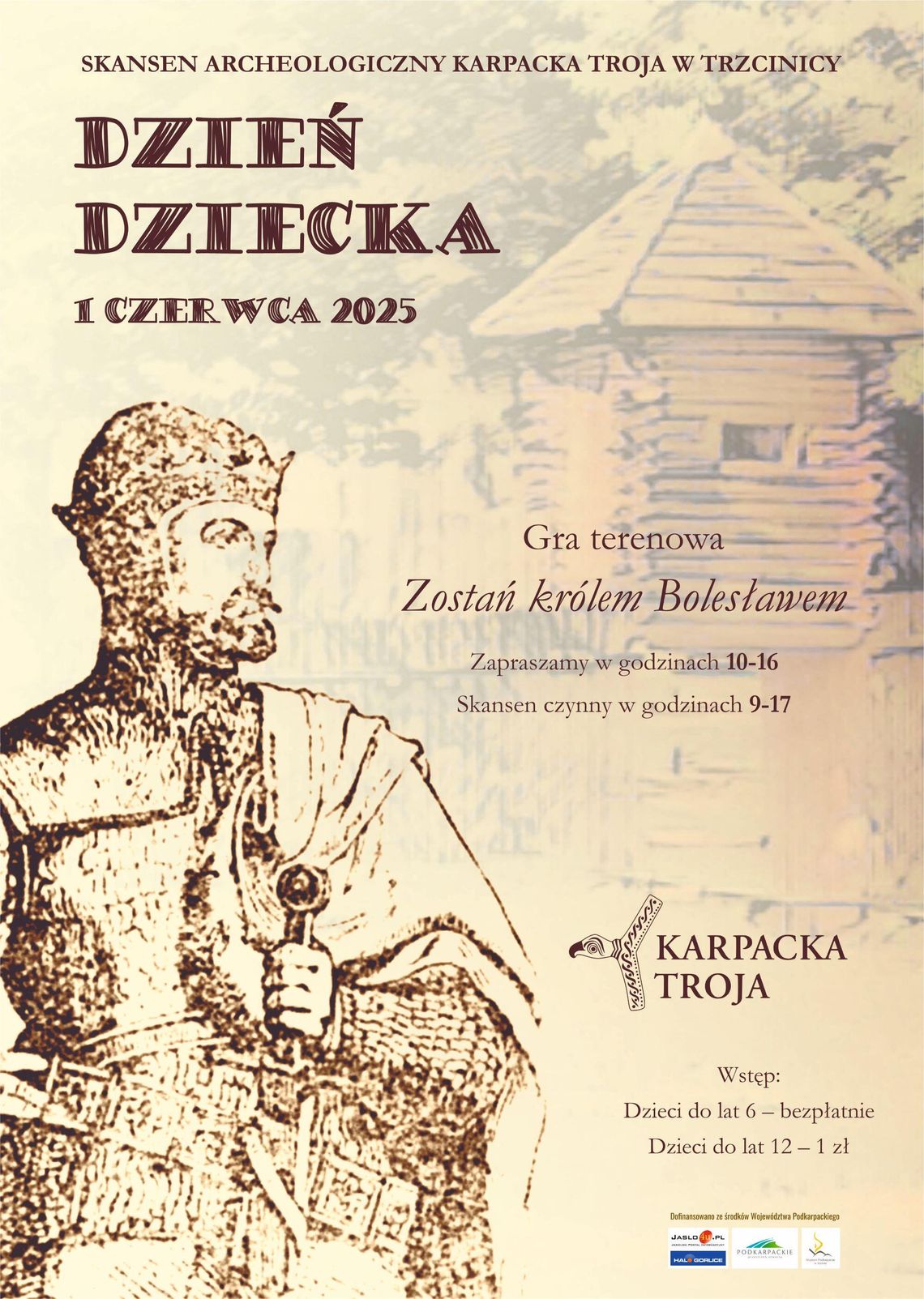 Gra terenowa: Zostań królem Bolesławem | halogorlice.info Plakat zapowiadający wydarzenie Gra terenowa: Zostań królem Bolesławem