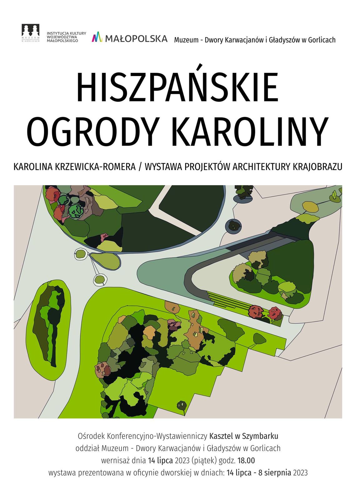 „HISZPAŃSKIE OGRODY KAROLINY” - KAROLINA KRZEWICKA-ROMERA / WYSTAWA PROJEKTÓW ARCHITEKTURY KRAJOBRAZU | halogorlice.info