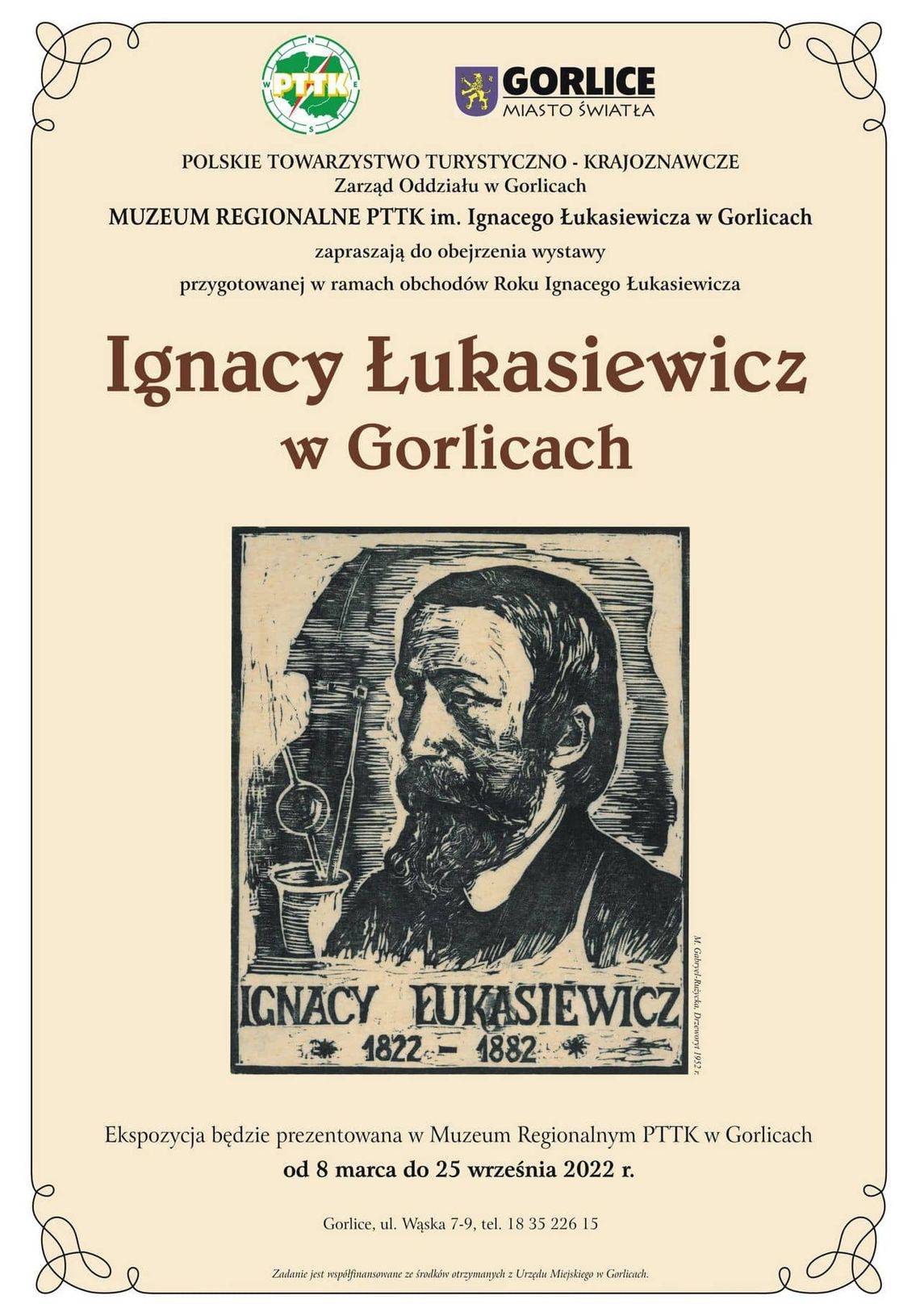 Ignacy Łukasiewicz w Gorlicach – nowa wystawa w Muzeum PTTK | halogorlice.info 
