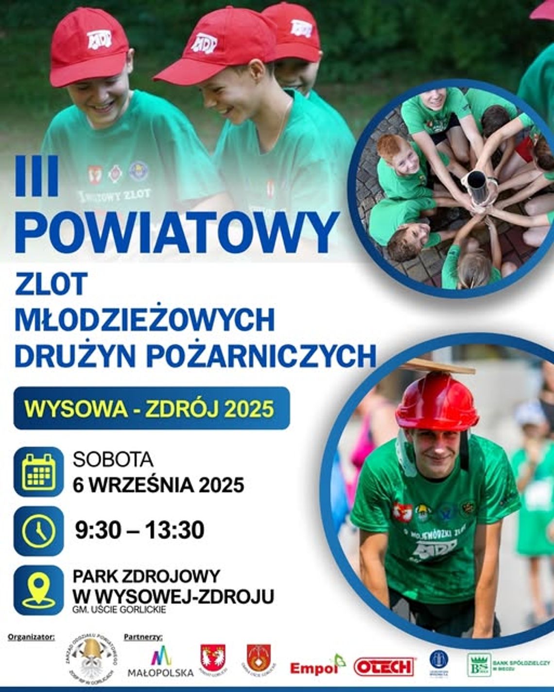 III Powiatowy Zlot Młodzieżowych Drużyn Pożarniczych | halogorlice.info Zdjęcie przedstawia plakat promujący wydarzenie III Powiatowy Zlot Młodzieżowych Drużyn Pożarniczych