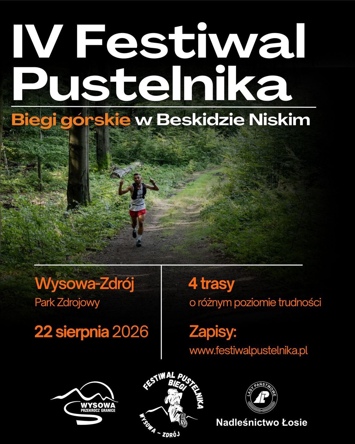 Plakat zapowiadający wydarzenie - IV Festiwal Pustelnika