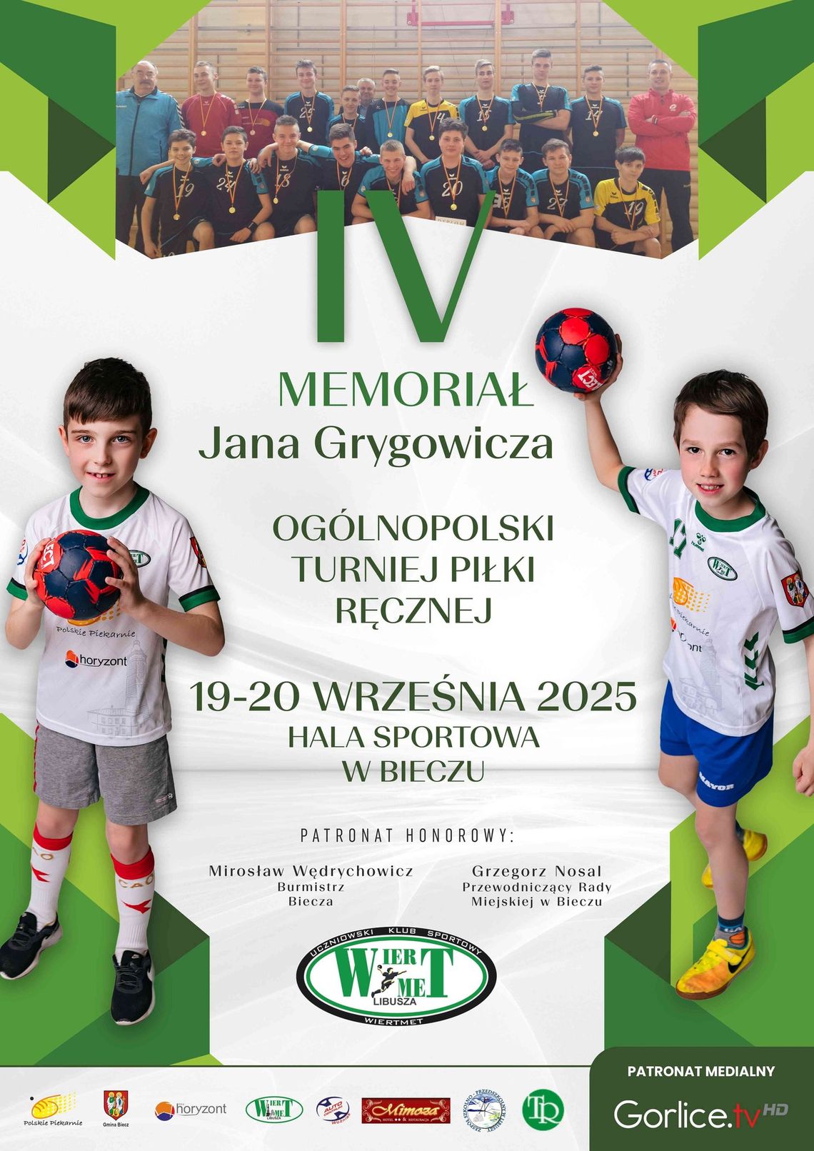 IV Memoriał Jana Grygowicza. Ogólnopolski Turniej Piłki Ręcznej | halogorlice.info Zdjęcie przedstawia plakat promujący wydarzenie IV Memoriał Jana Grygowicza. Ogólnopolski Turniej Piłki Ręcznej