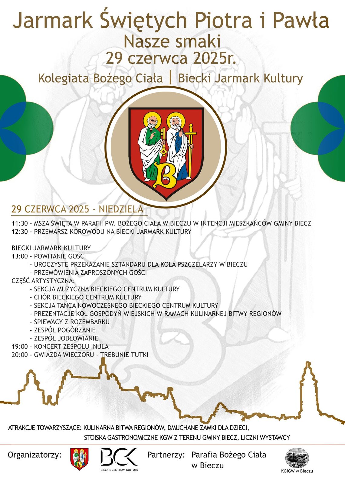 Jarmark Świętych Piotra i Pawła w Bieczu | halogorlice.info Plakat promujący Jarmark Świętych Piotra i Pawła w Bieczu