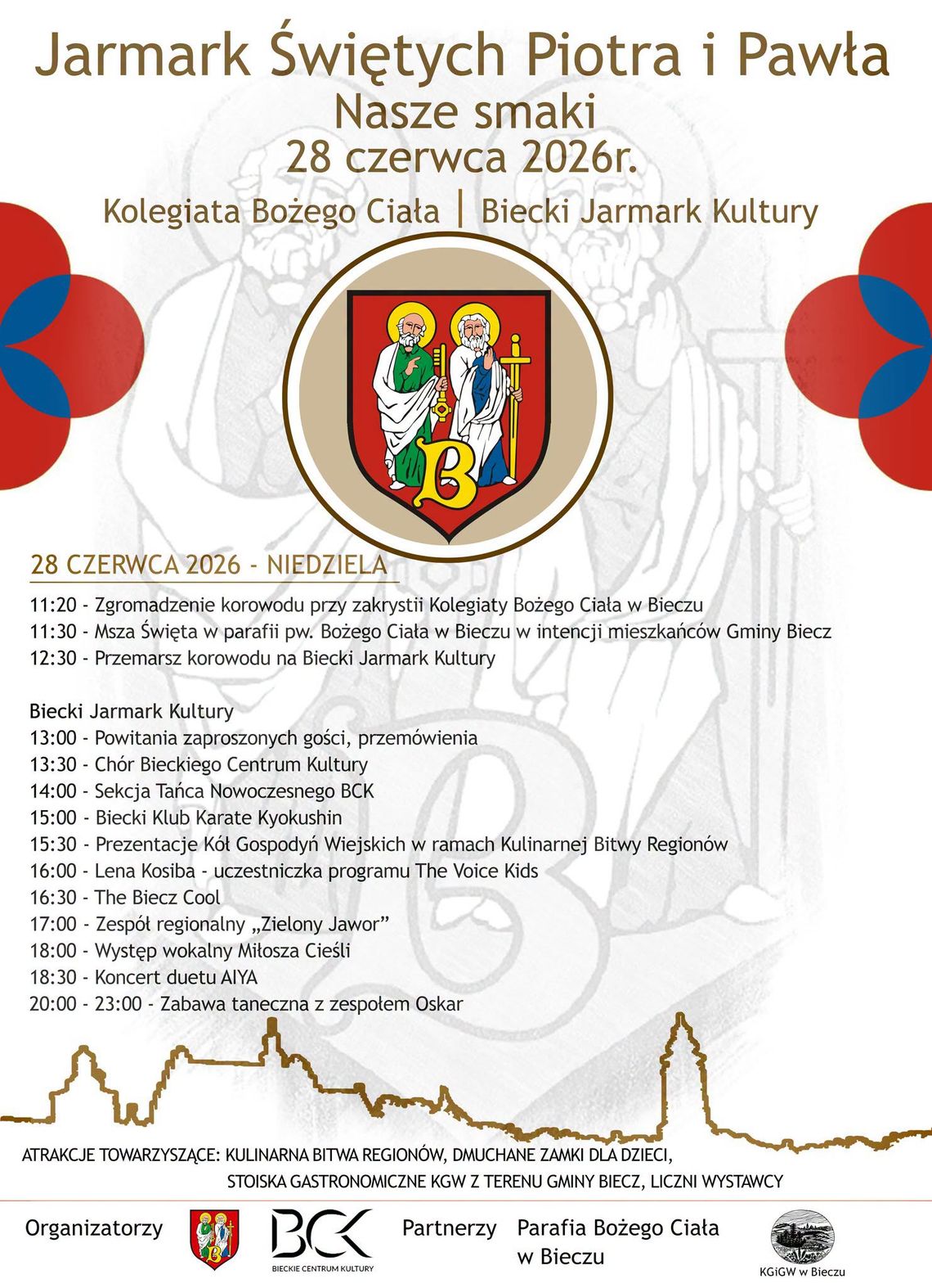 Jarmark Świętych Piotra i Pawła w Bieczu | zapowiedzi wydarzeń - halogorlice.info Zdjęcie przedstawia plakat zapowiadający wydarzenie - Jarmark Świętych Piotra i Pawła w Bieczu