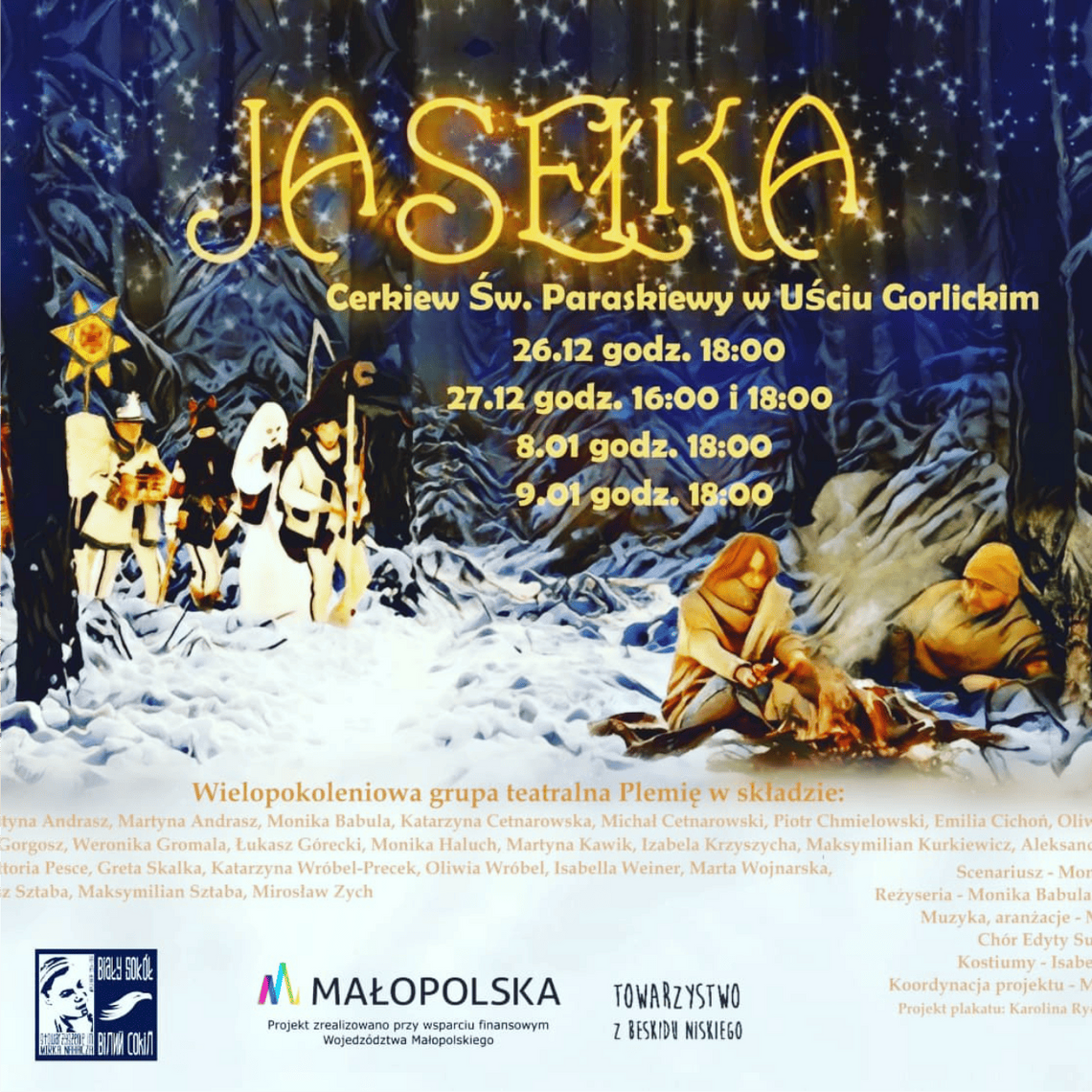 Jasełka w reżyserii Mariusza Laskowskiego – Grupa Teatralna PLEMIĘ | halogorlice.info