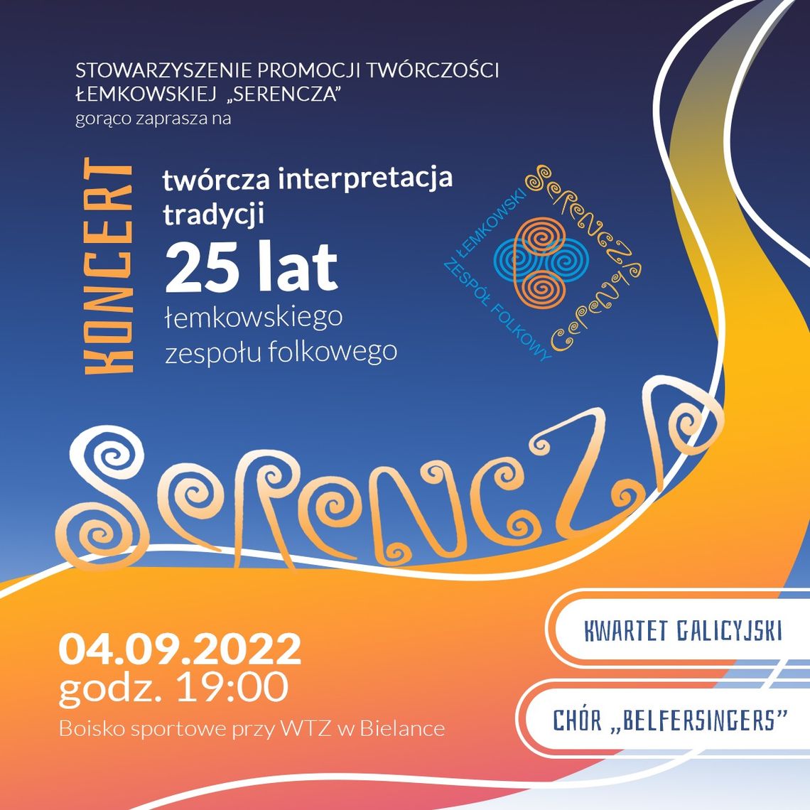 Jubileuszowy koncert z okazji 25-lecia Łemkowskiego Zespołu Folkowego Serencza | zapowiedzi imprez – halogorlice.info