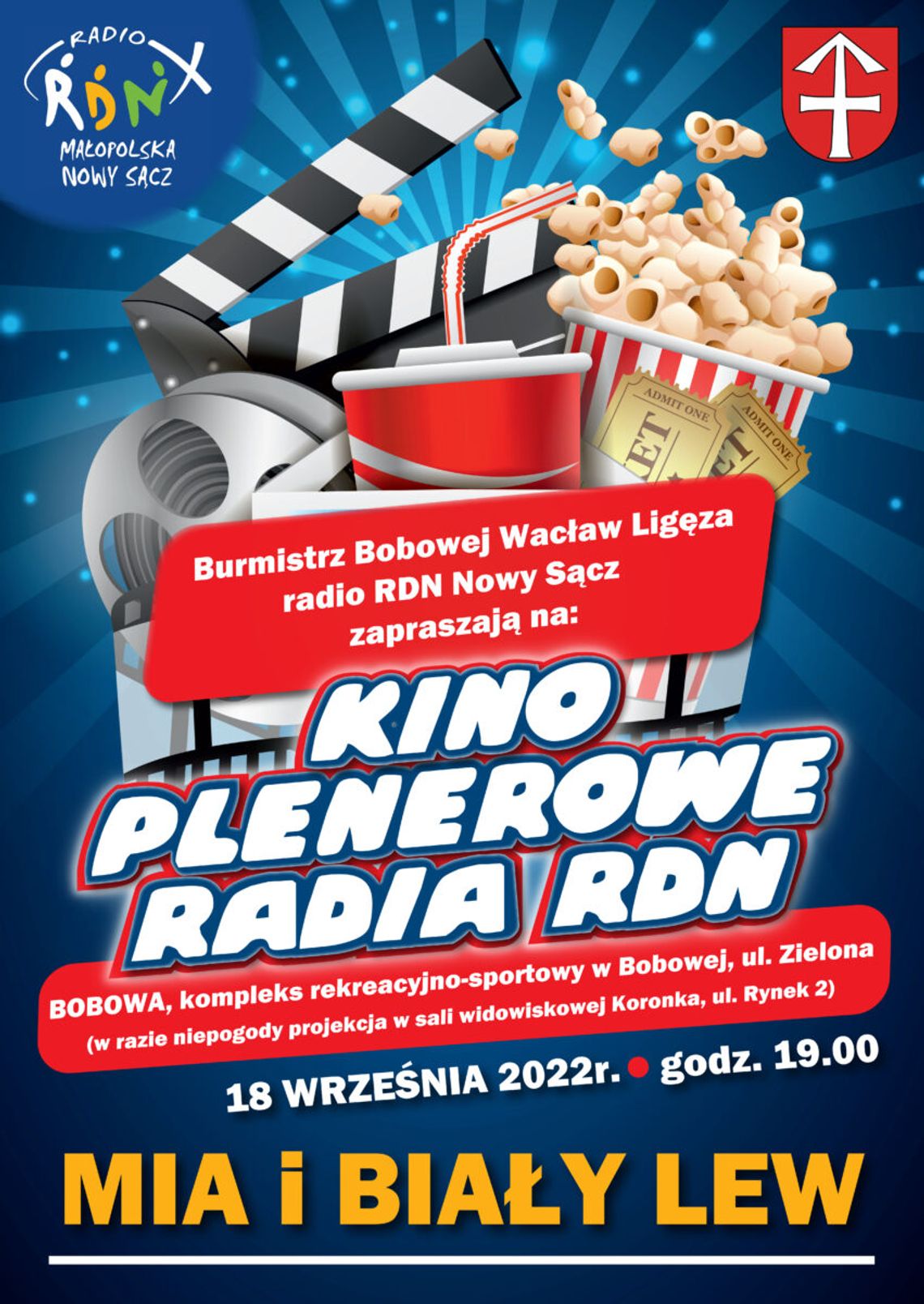 Kino plenerowe radia RDN – Bobowa | zapowiedzi imprez - halogorlice.info