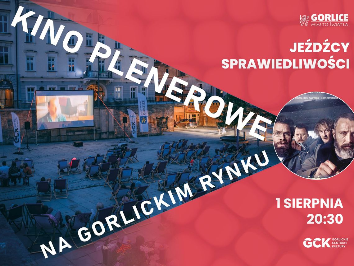 Kino plenerowe z filmem „Jeźdźcy Sprawiedliwości” | halogorlice.info Zdjęcie przedstawia plakat promujący Kino plenerowe z filmem „Jeźdźcy Sprawiedliwości”