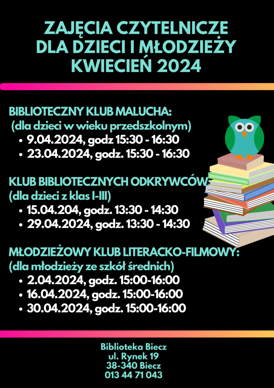 Klub Bibliotecznych Odkrywców. Biblioteka Biecz | halogorlice.info