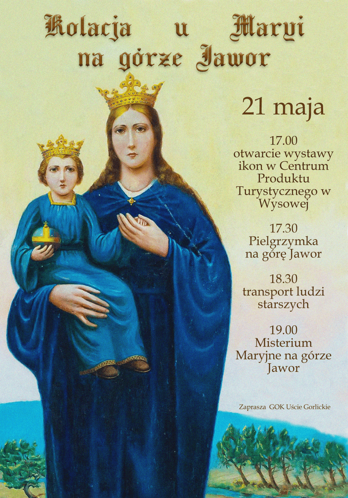 Kolacja u Maryi na górze Jawor | zapowiedzi imprez – halogorlice.info