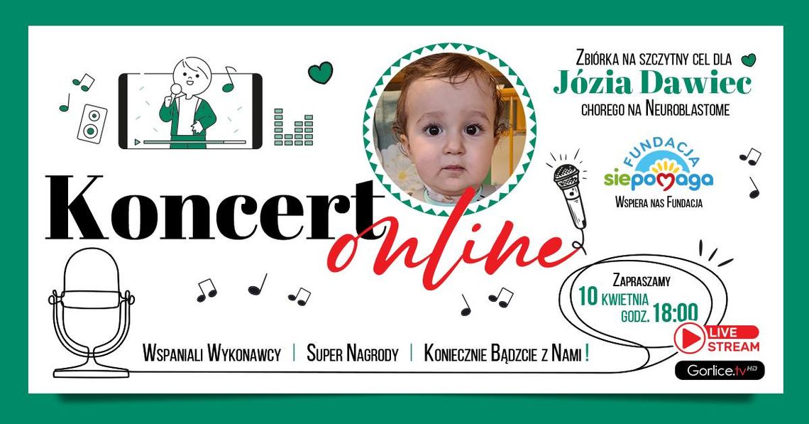 Koncert „Gala Disco Polo” online, dla ratowania życia małego Józia z Brunar | zapowiedzi imprez – halogorlice.info