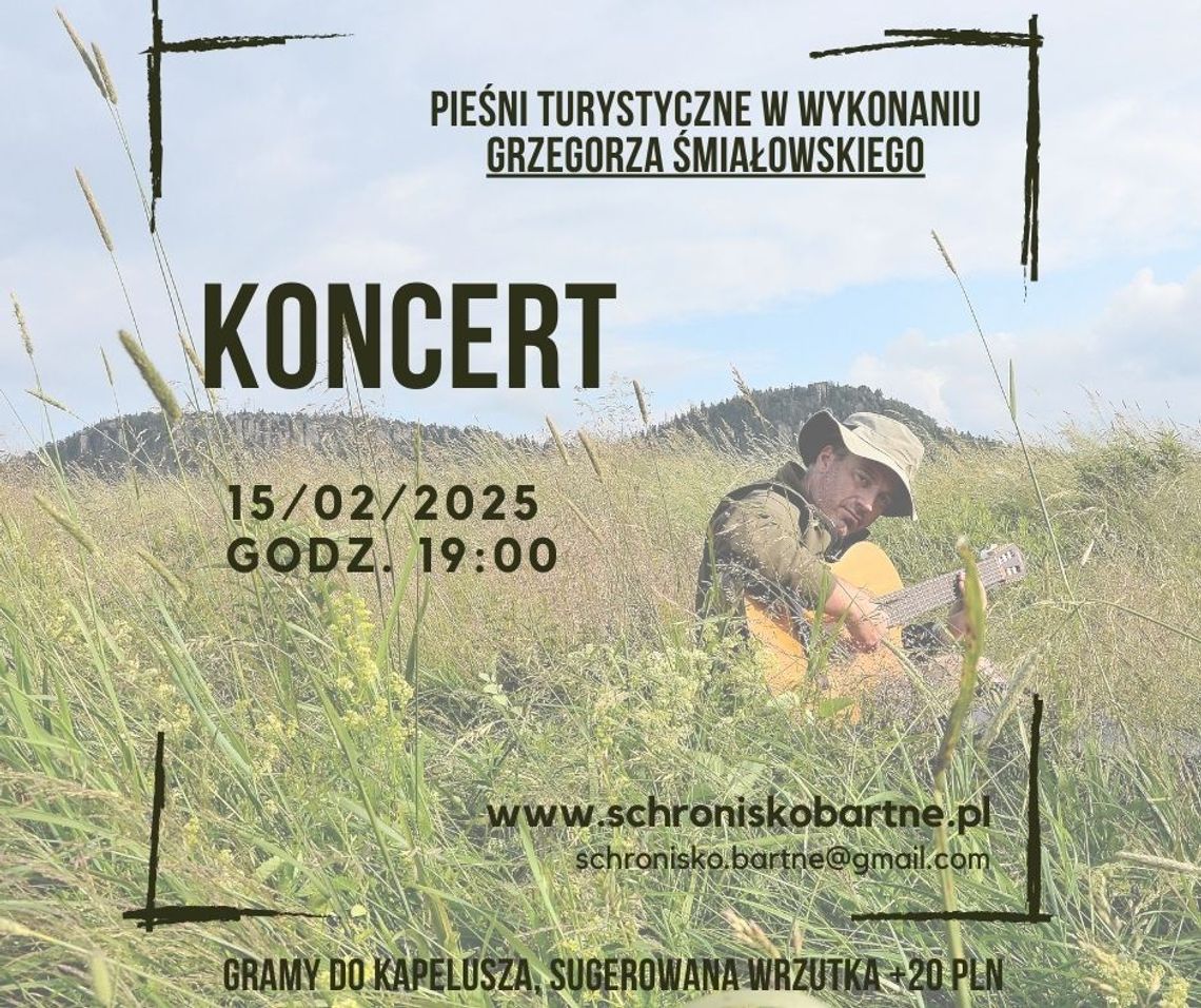 Koncert Grzegorza Śmiałowskiego | zapowiedzi imprez – halogorlice.info