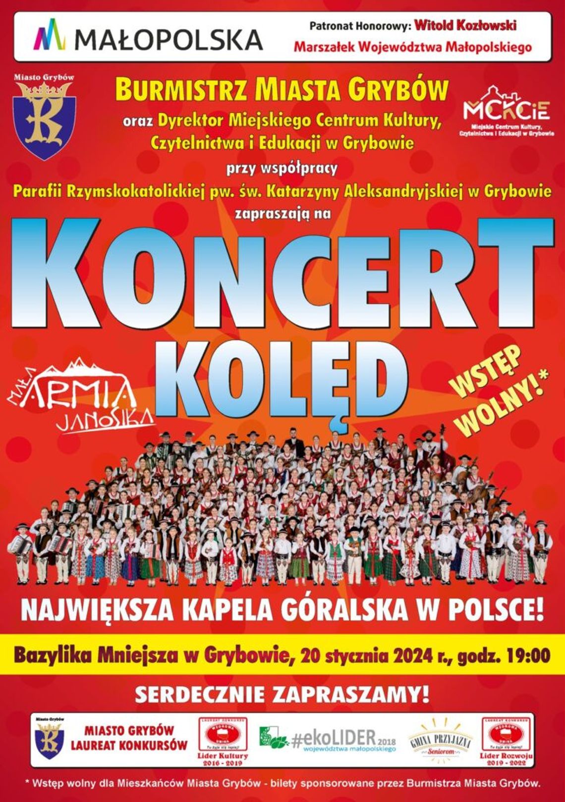 Koncert Kolęd „Małej Armii Janosika” | halogorlice.info