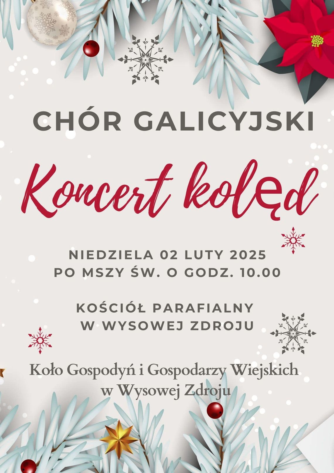 Koncert Kolęd w Wysowej-Zdroju | zapowiedzi imprez – halogorlice.info