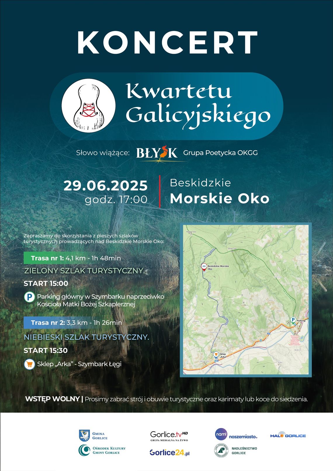 Koncert Kwartetu Galicyjskiego | halogorlice.info Plakat zapowiadający Koncert Kwartetu Galicyjskiego