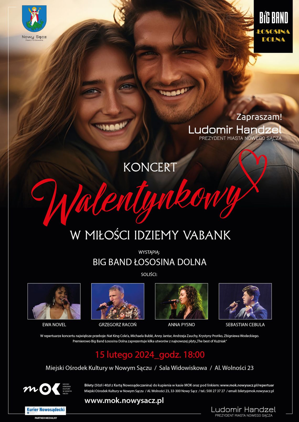 Koncert Walentynkowy „W miłości idziemy vabank” | halogorlice.info