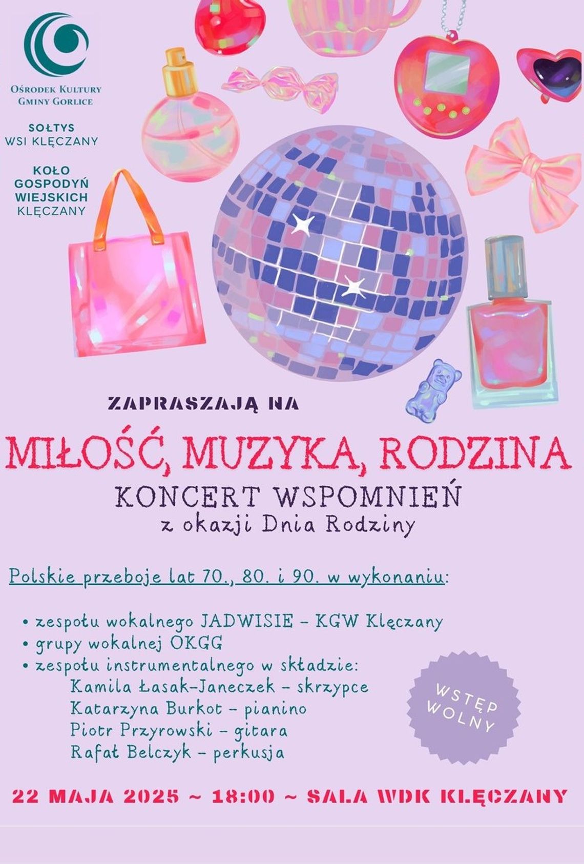 Koncert wspomnień z okazji Dnia Rodziny | zapowiedzi imprez – halogorlice.info Plakat promujący Koncert wspomnień z okazji Dnia Rodziny