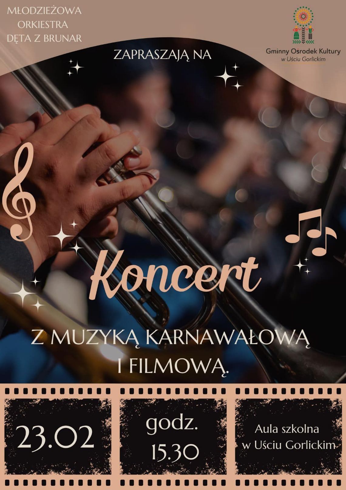 Koncert z muzyką karnawałową i filmową | zapowiedzi imprez – halogorlice.info