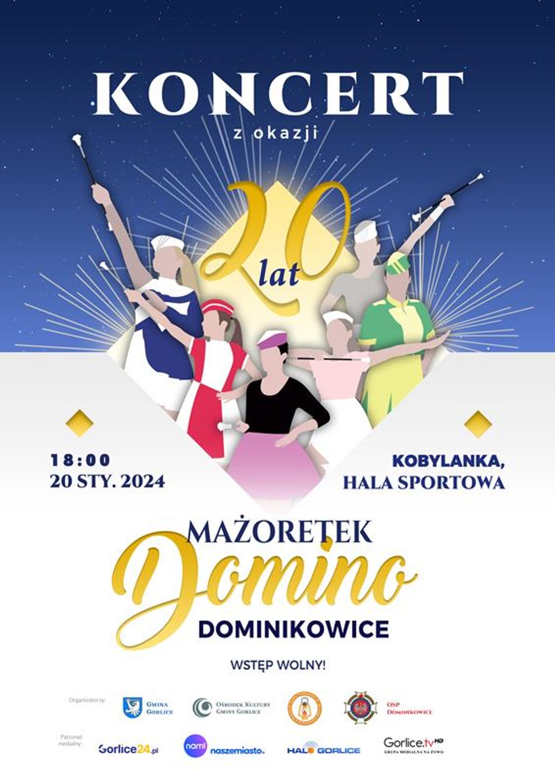 Koncert z okazji 20 lat Mażoretek Domino | halogorlice.info