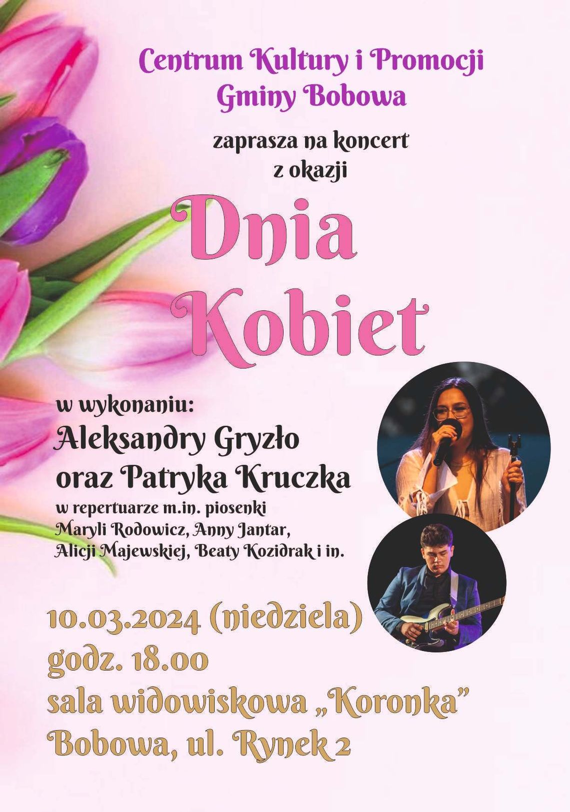 Koncert z okazji Dnia Kobiet w Bobowej | halogorlice.info