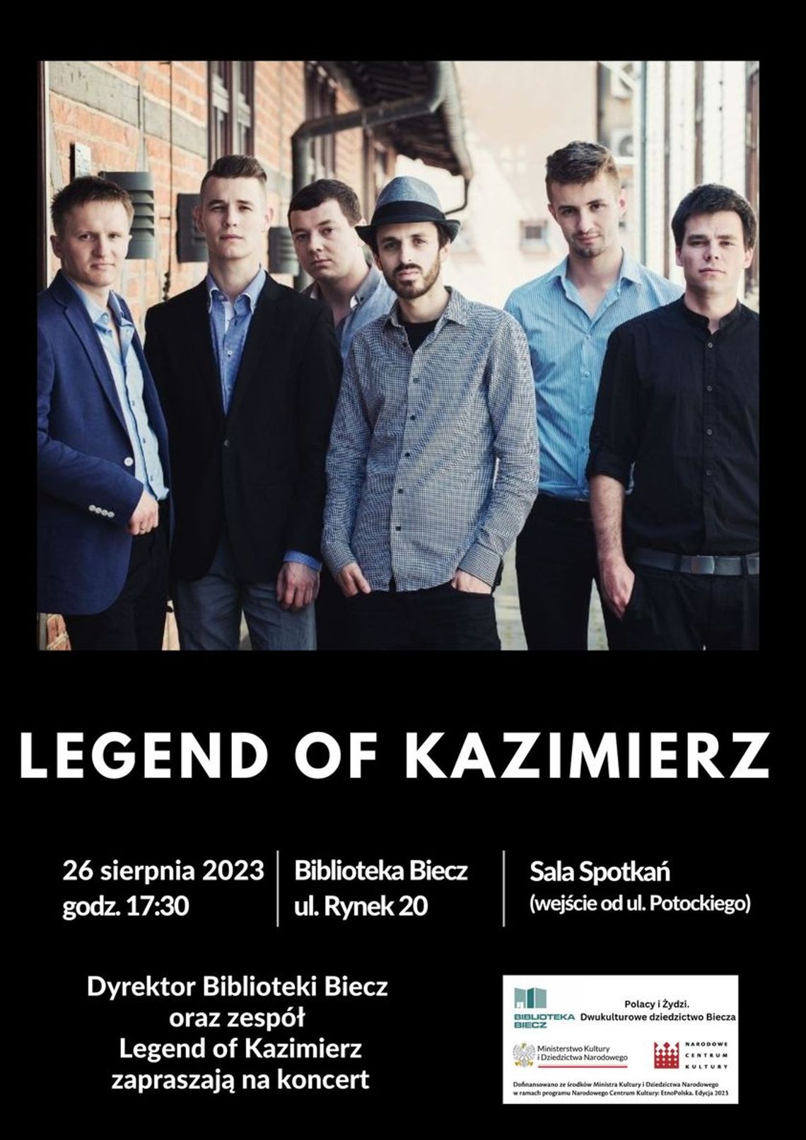 Koncert zespołu Legend of Kazimierz – Biblioteka Biecz | halogorlice.info