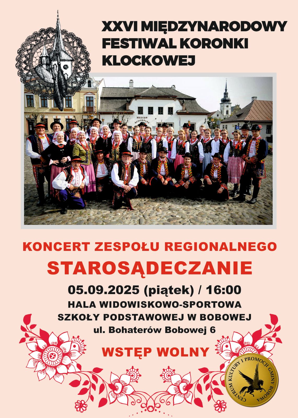 Koncert zespołu regionalnego Starosądeczanie | halogorlice.info Zdjęcie przedstawia plakat promujący wydarzenie Koncert zespołu regionalnego Starosądeczanie