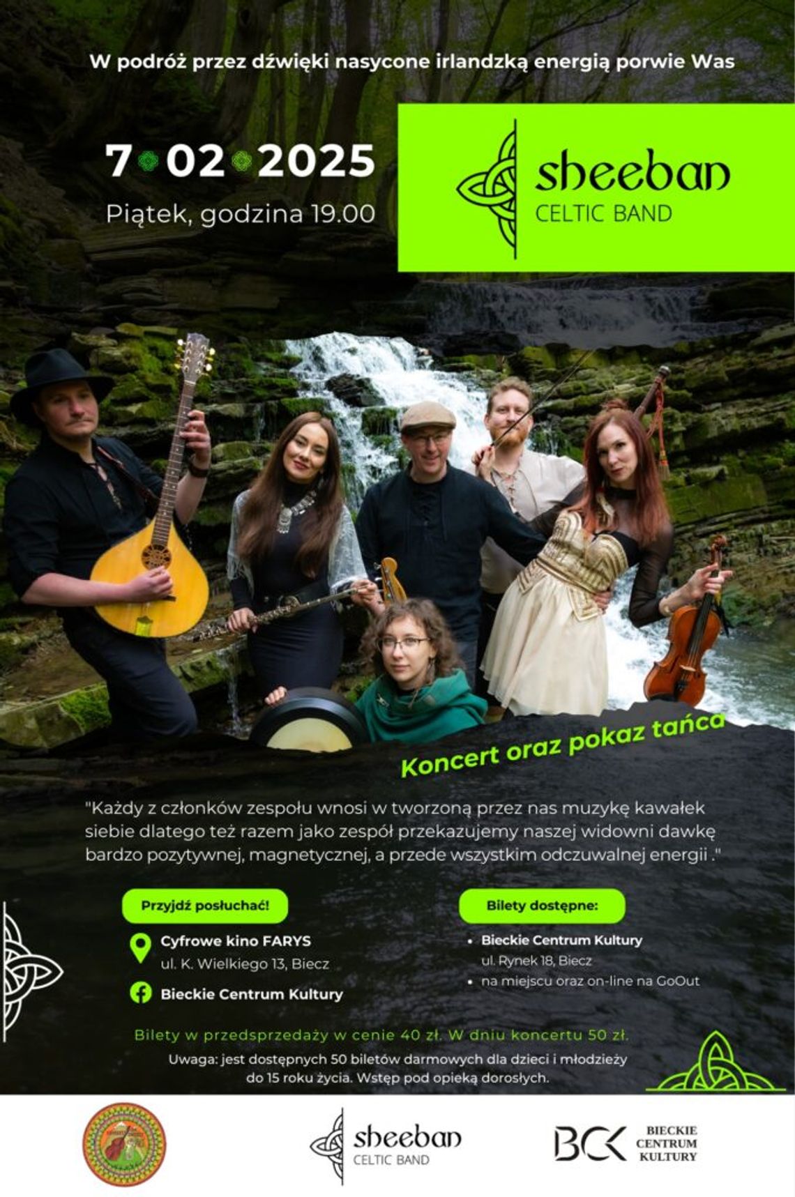 Koncert zespołu Sheeban Celtic Band | zapowiedzi imprez – halogorlice.info