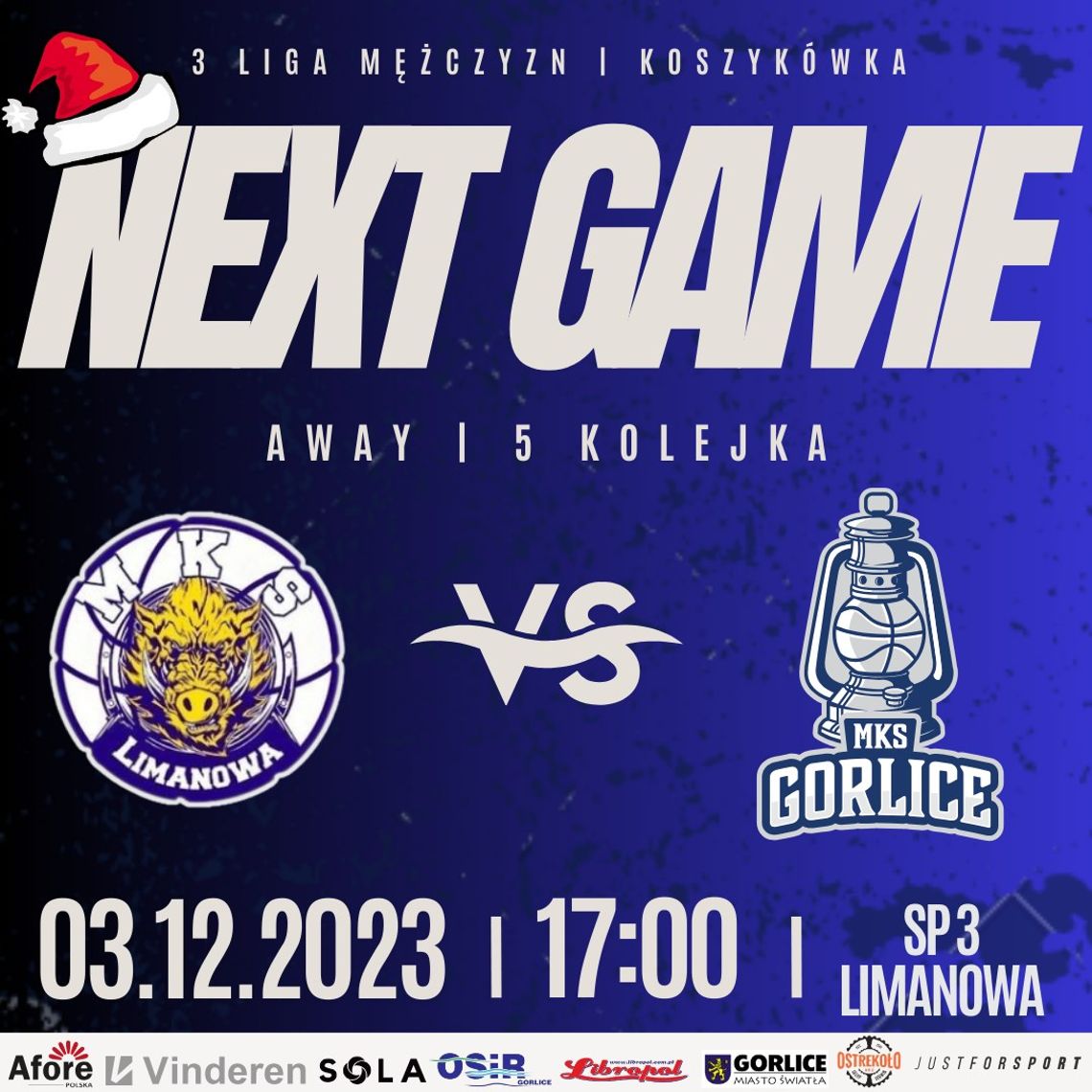 Koszykówka 3 liga mężczyzn MKS Limanowa - MKS Gorlice | halogorlice.info