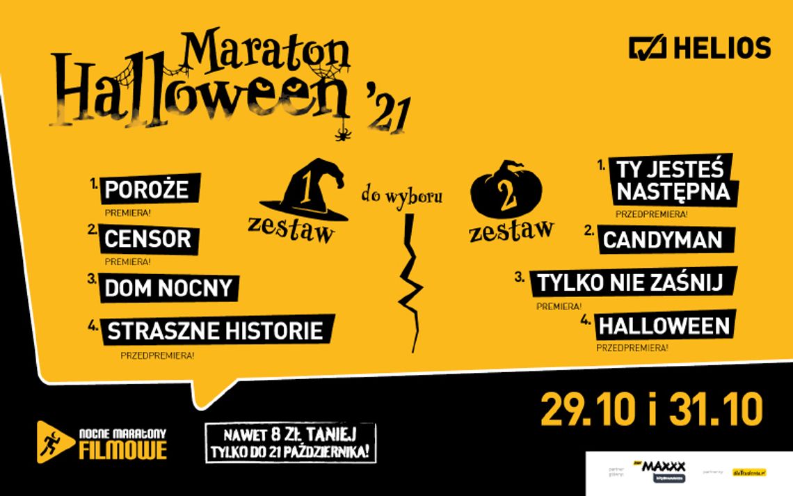 Maraton Halloween 2021 | Kino Helios w Nowym Sączu Maraton Halloween 2021 | Kino Helios w Nowym Sączu