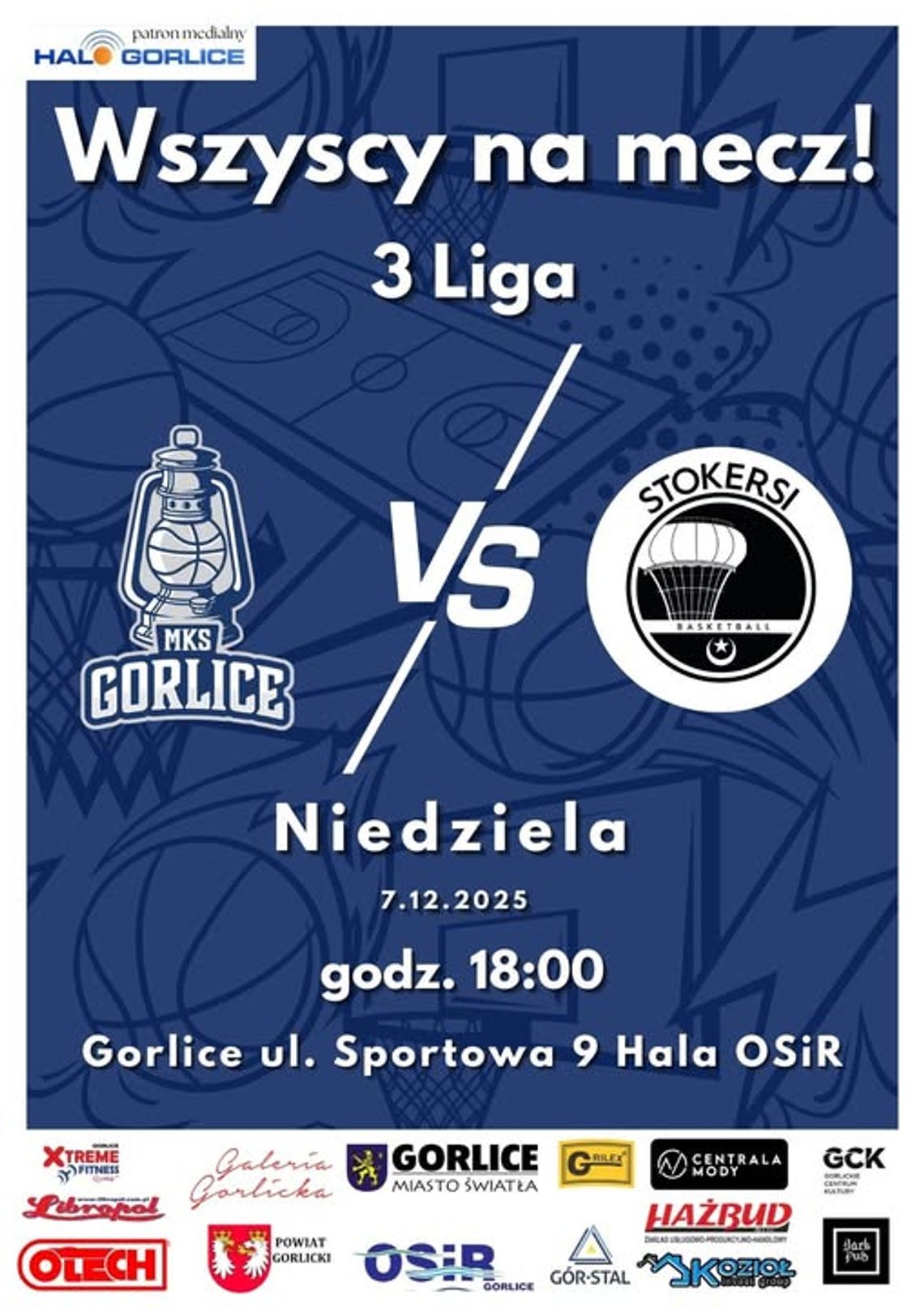 Mecz 3. ligi koszykówki: MKS Gorlice - Stokersi MUKS 1811 Tarnów | sport - halogorlice.info