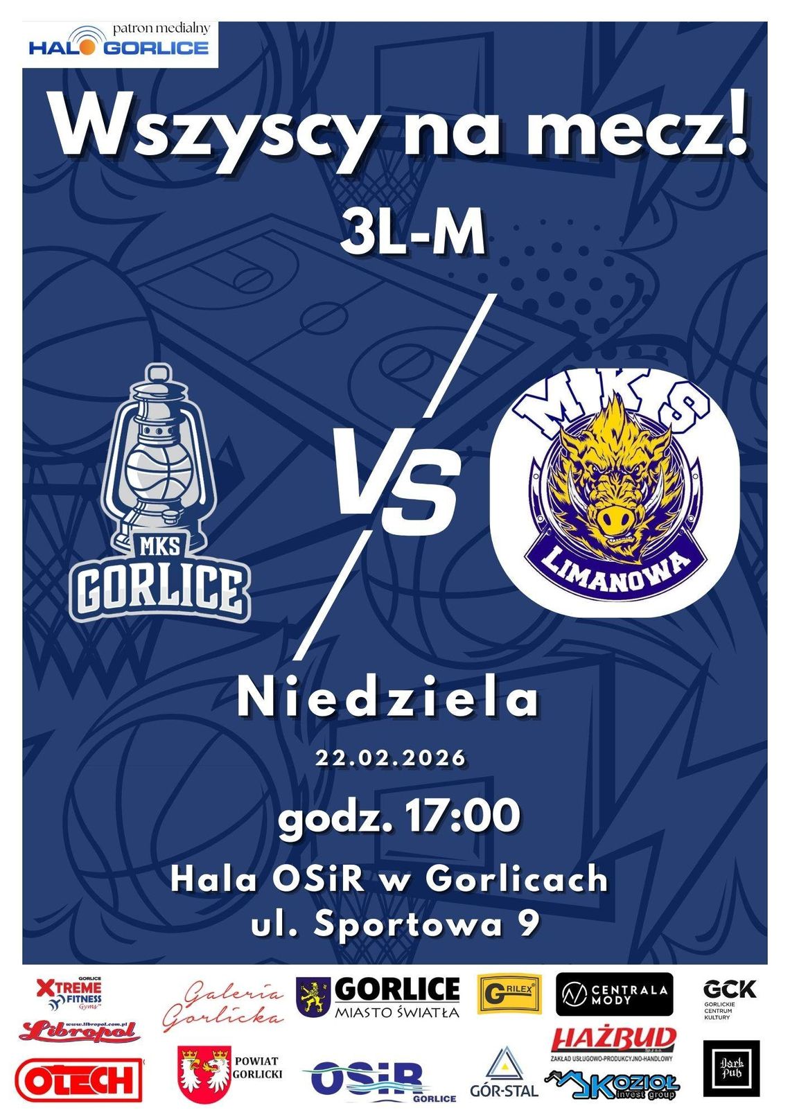 Mecz 3LM: MKS Gorlice - MKS Elektret Limanowa | zapowiedzi wydarzeń - halogorlice.info