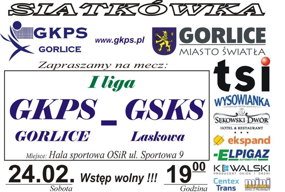 Mecz siatkówki: GKPS Gorlice - GSKS Laskowa | halogorlice.info