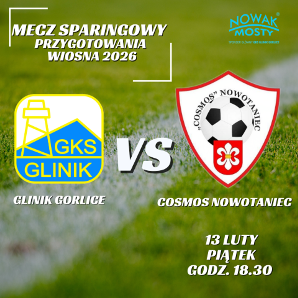 Mecz sparingowy GKS Glinik Gorlice - COSMOS NOVOTANIEC | zwiastuny wydarzeń – halogorlice.info