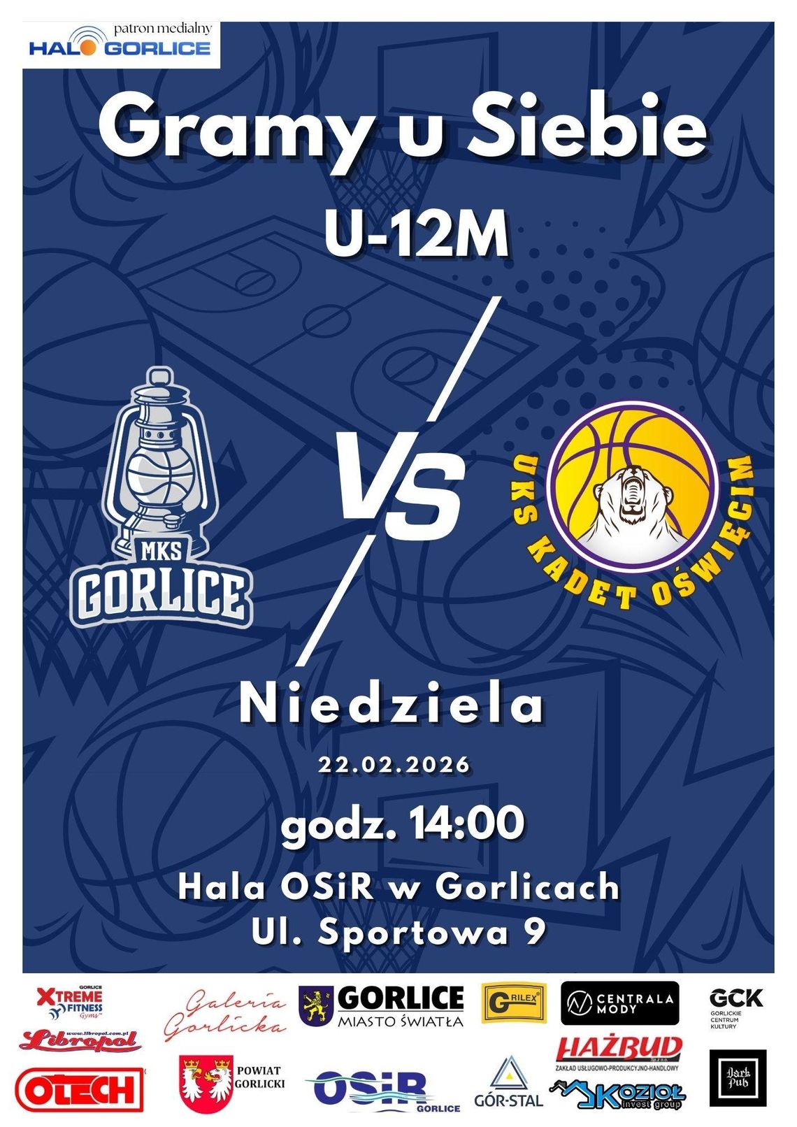 Mecz U-12 M: MKS Gorlice - KS UKS KADET | zapowiedzi wydarzeń - halogorlice.info