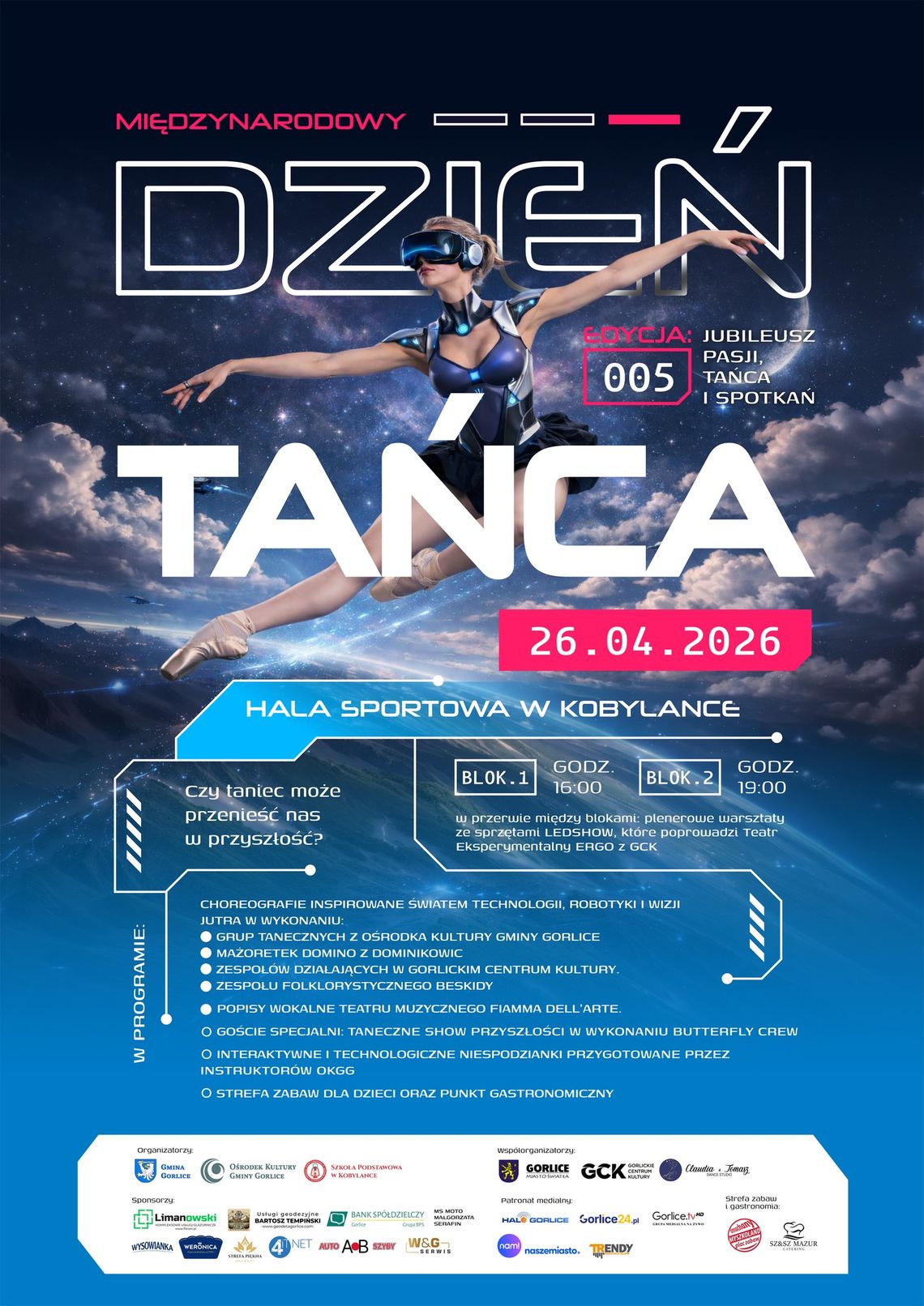 plakat zapowiadający wydarzenie - Międzynarodowy Dzień Tańca 2026