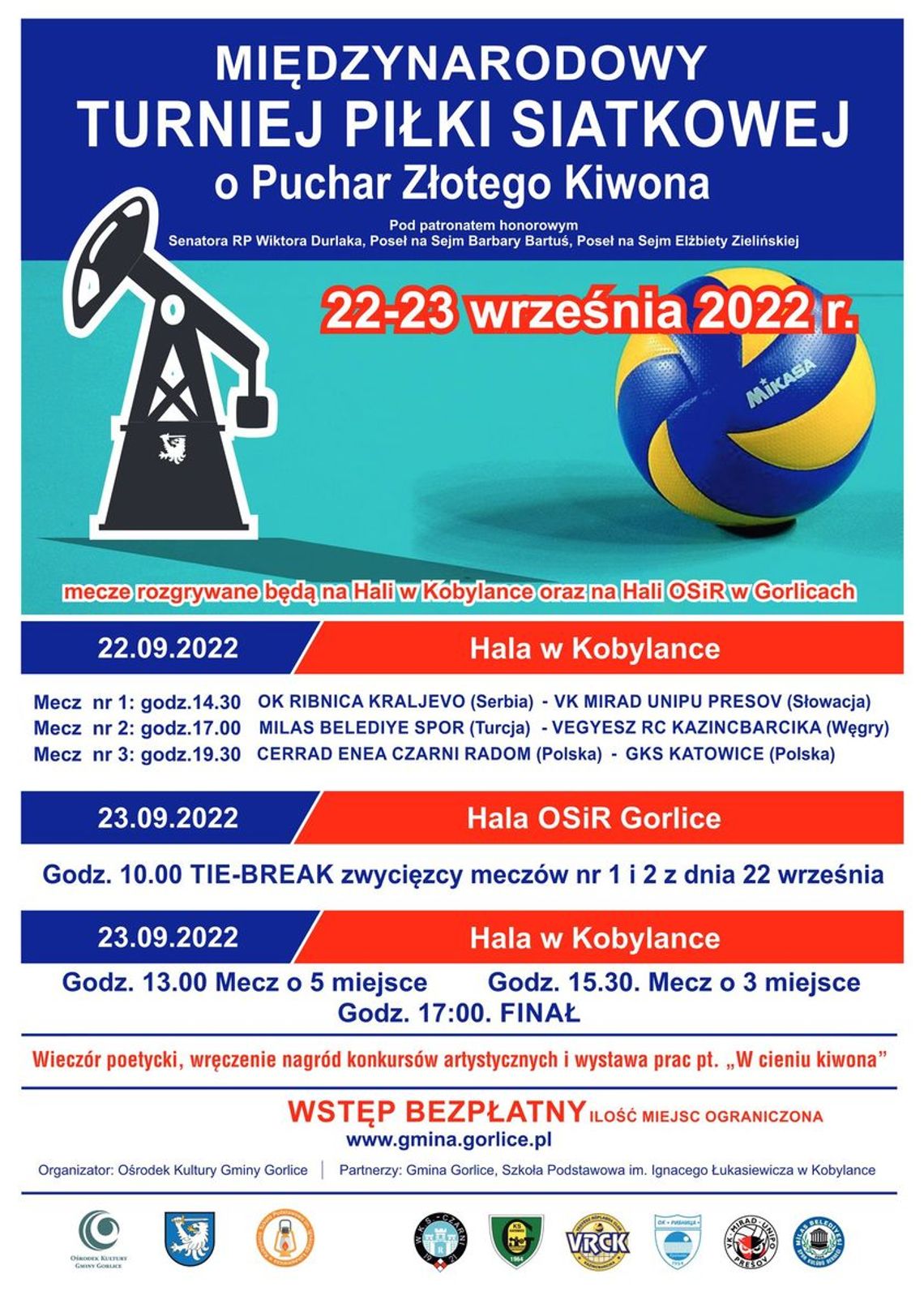 Międzynarodowy Turniej Piłki Siatkowej o Puchar Złotego Kiwona | zapowiedzi imprez - halogorlice.info