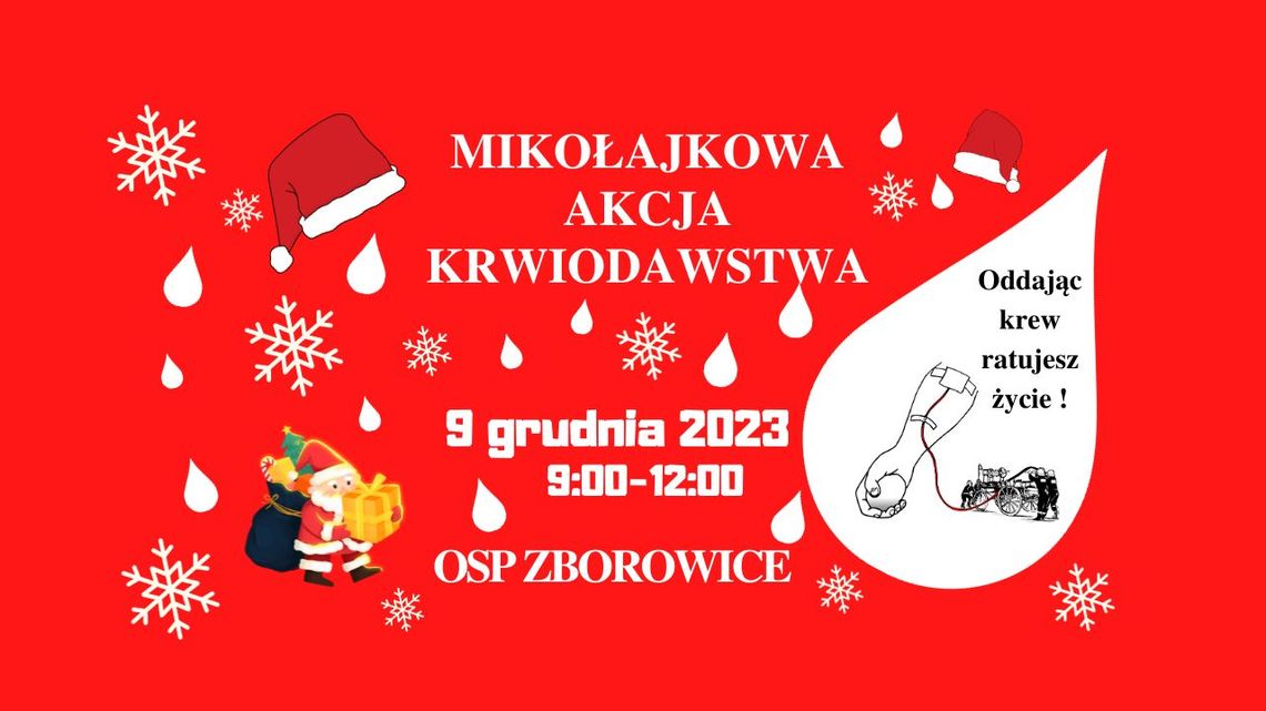 Mikołajkowa akcja krwiodawstwa w Zborowicach | halogorlic.info