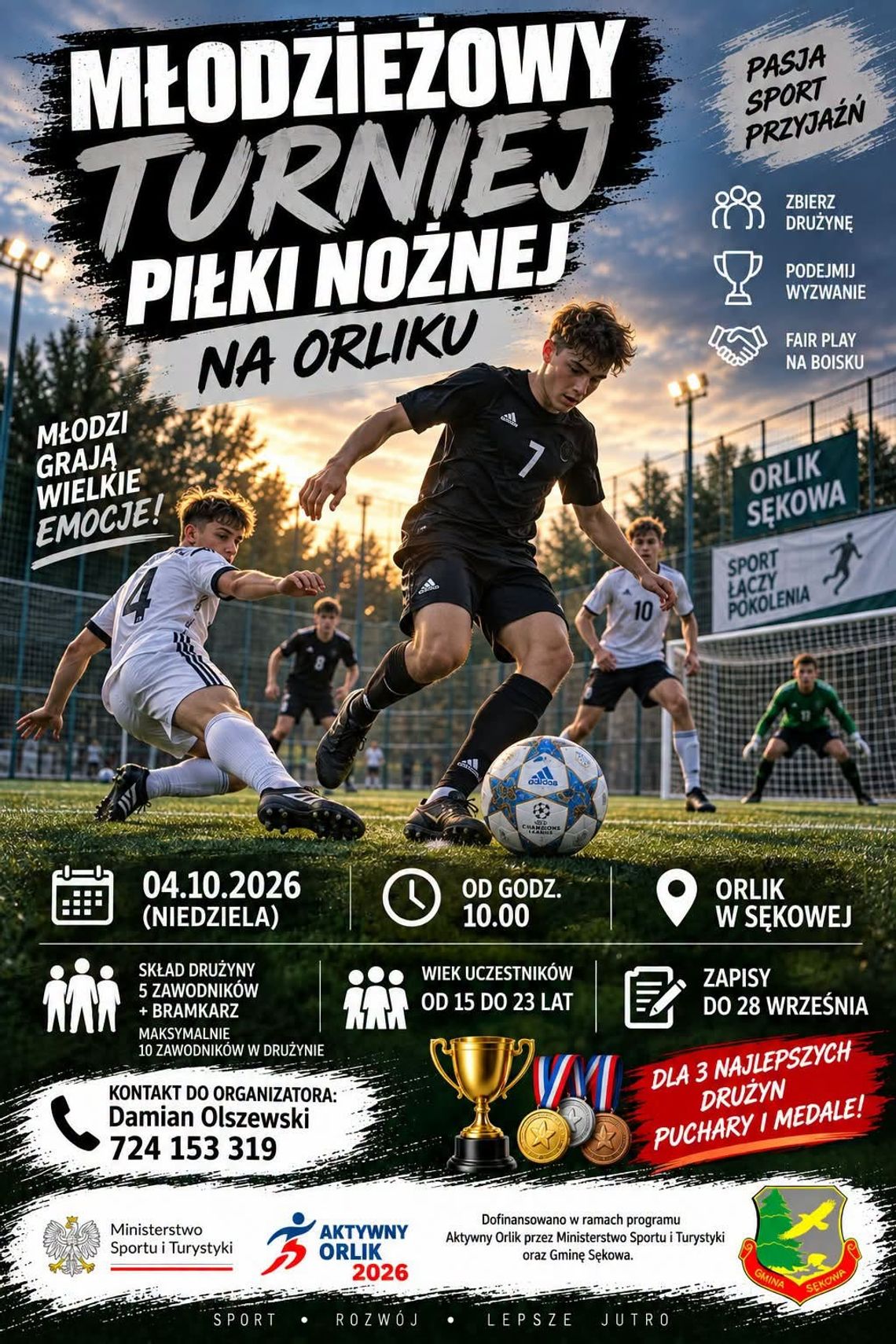 MŁODZIEŻOWY TURNIEJ PIŁKI NOŻNEJ NA ORLIKU W SĘKOWEJ | zapowiedzi wydarzeń - halogorlice.info MŁODZIEŻOWY TURNIEJ PIŁKI NOŻNEJ NA ORLIKU W SĘKOWEJ | zapowiedzi wydarzeń - halogorlice.info