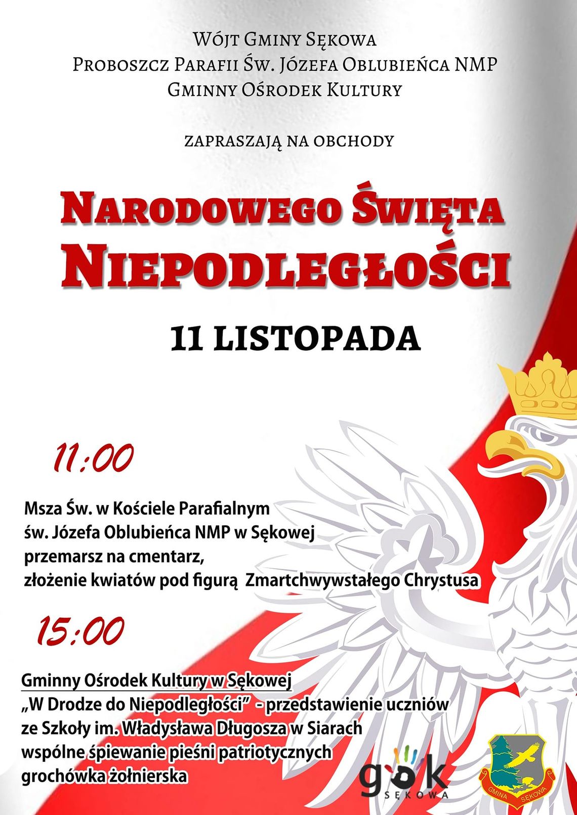Narodowe Święto Niepodległości – Gmina Sękowa | halogorlice.info