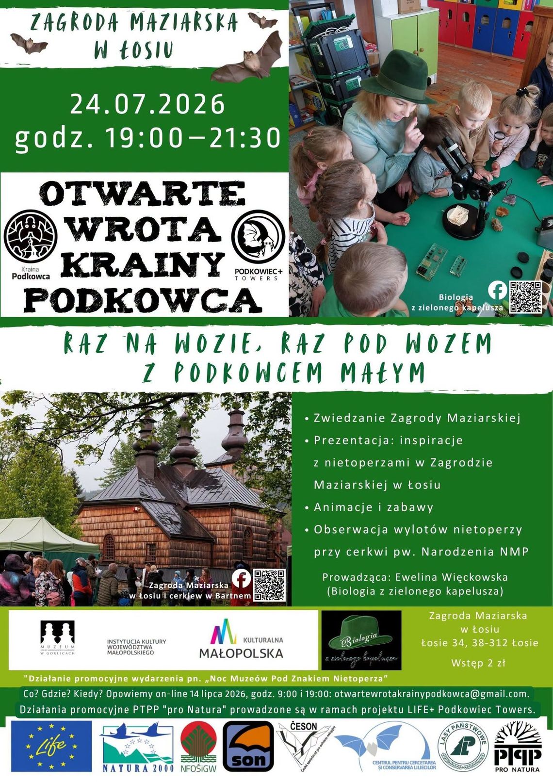 Noc z nietoperzami w Łosiu | zapowiedzi wydarzeń - halogorlice.info Noc z nietoperzami w Łosiu | zapowiedzi wydarzeń - halogorlice.info