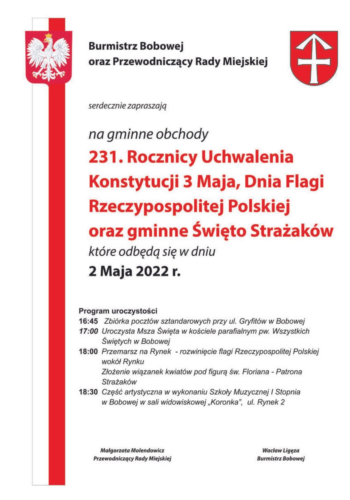 Obchody Święta Konstytucji 3 Maja – Bobowa | halogorlice.info
