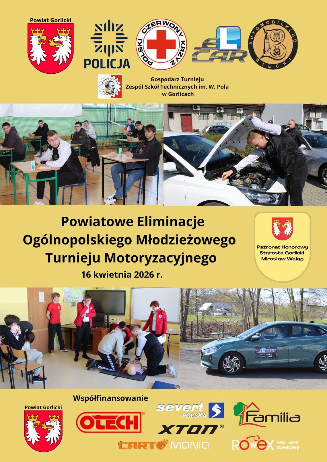 Ogólnopolski Młodzieżowy Turniej Motoryzacyjny | zapowiedzi wydarzeń - halogorlice.info Plakat zapowiadający wydarzenie - Ogólnopolski Młodzieżowy Turniej Motoryzacyjny