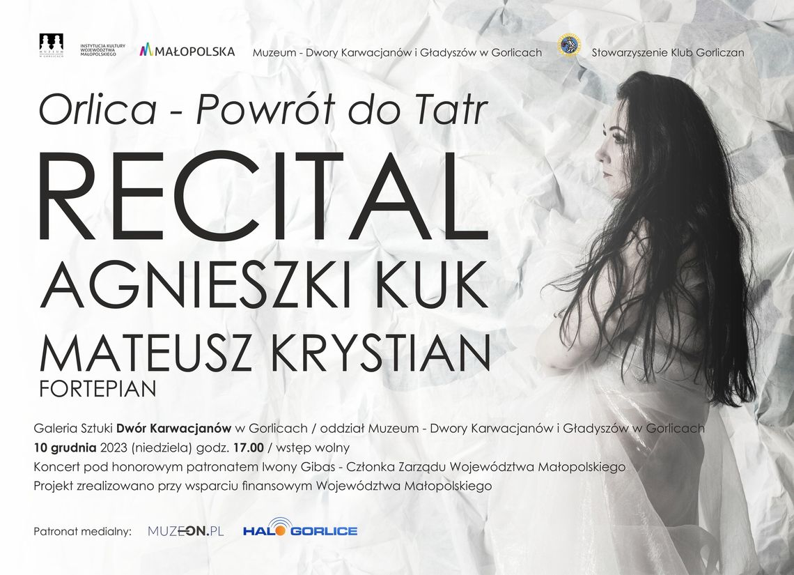 Orlica – Powrót do Tatr. Recital Agnieszki Kuk | halogorlice.info