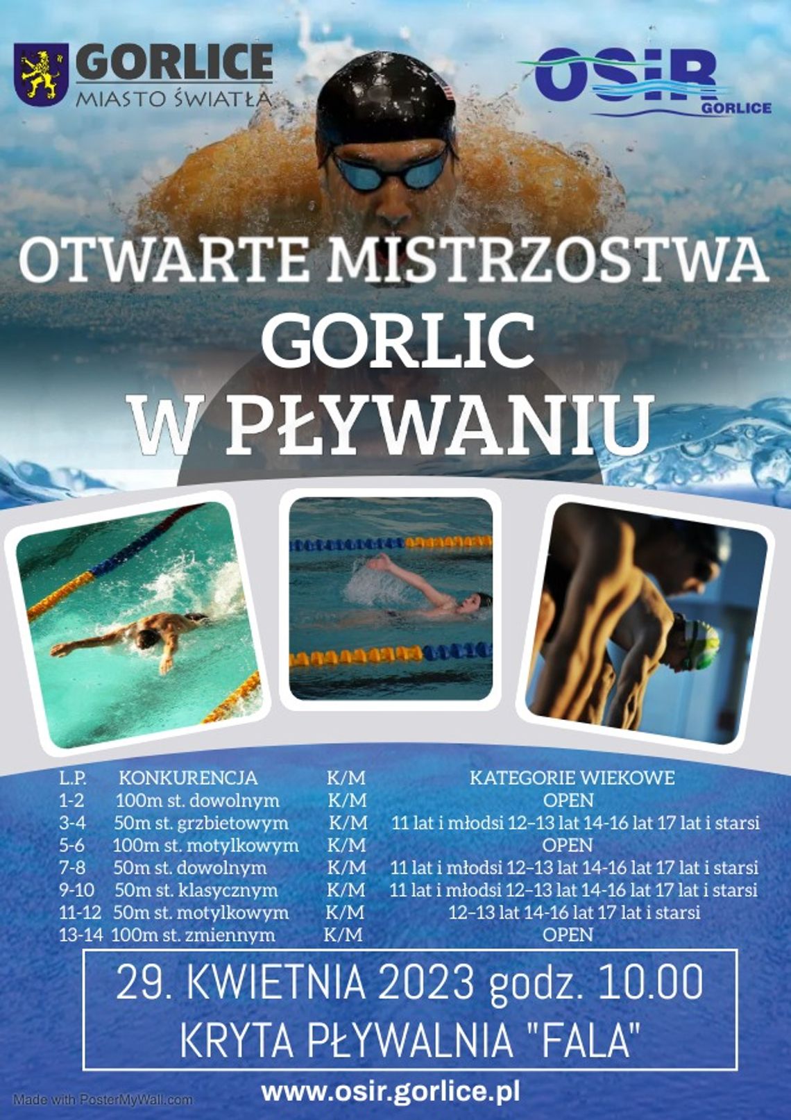 Otwarte Mistrzostwa Gorlic w Pływaniu | halogorlice.info
