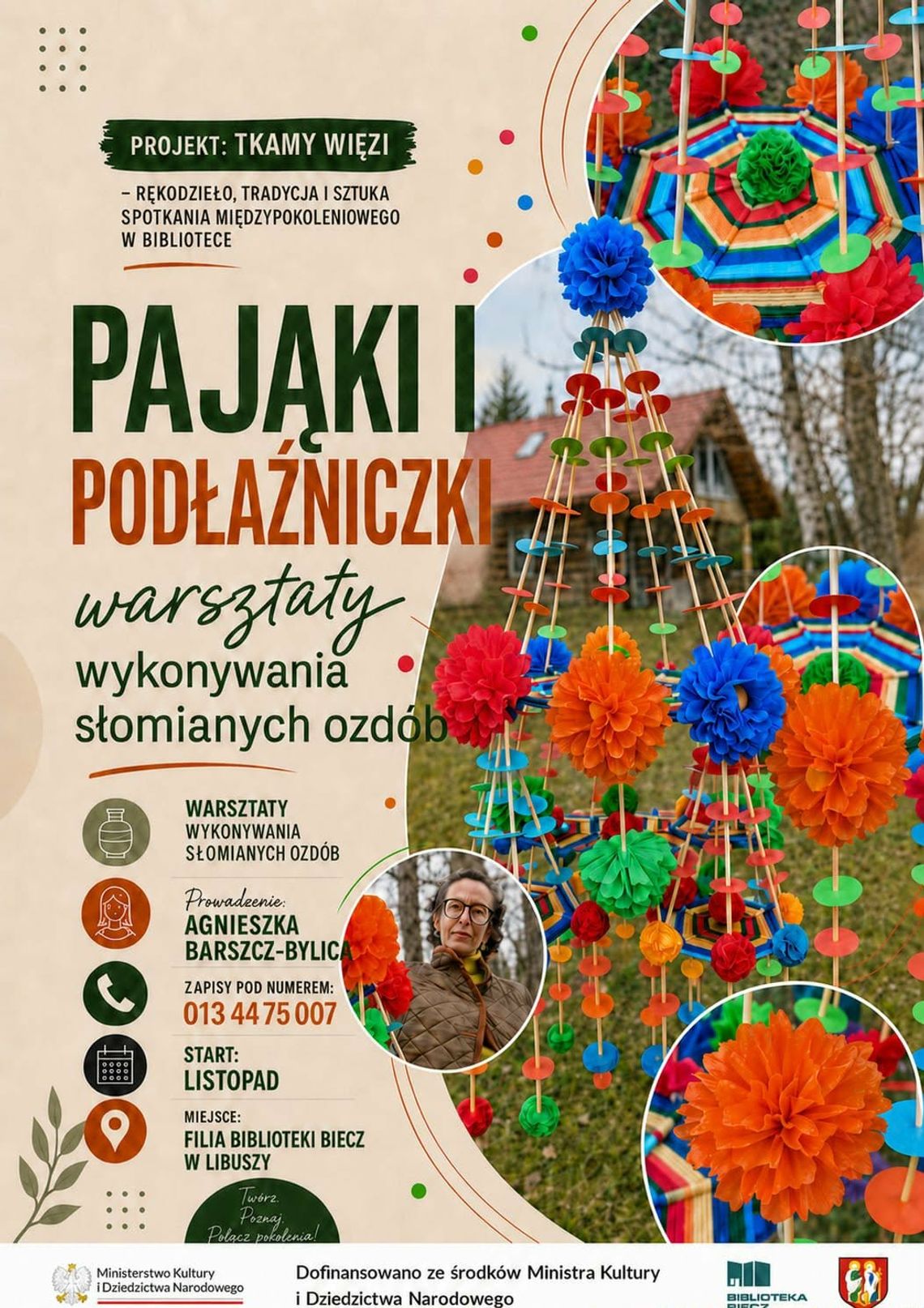 Pająki i podłaźniczki. Warsztaty w Libuszy | zapowiedzi wydarzeń - halogorlice.info Pająki i podłaźniczki. Warsztaty w Libuszy | zapowiedzi wydarzeń - halogorlice.info
