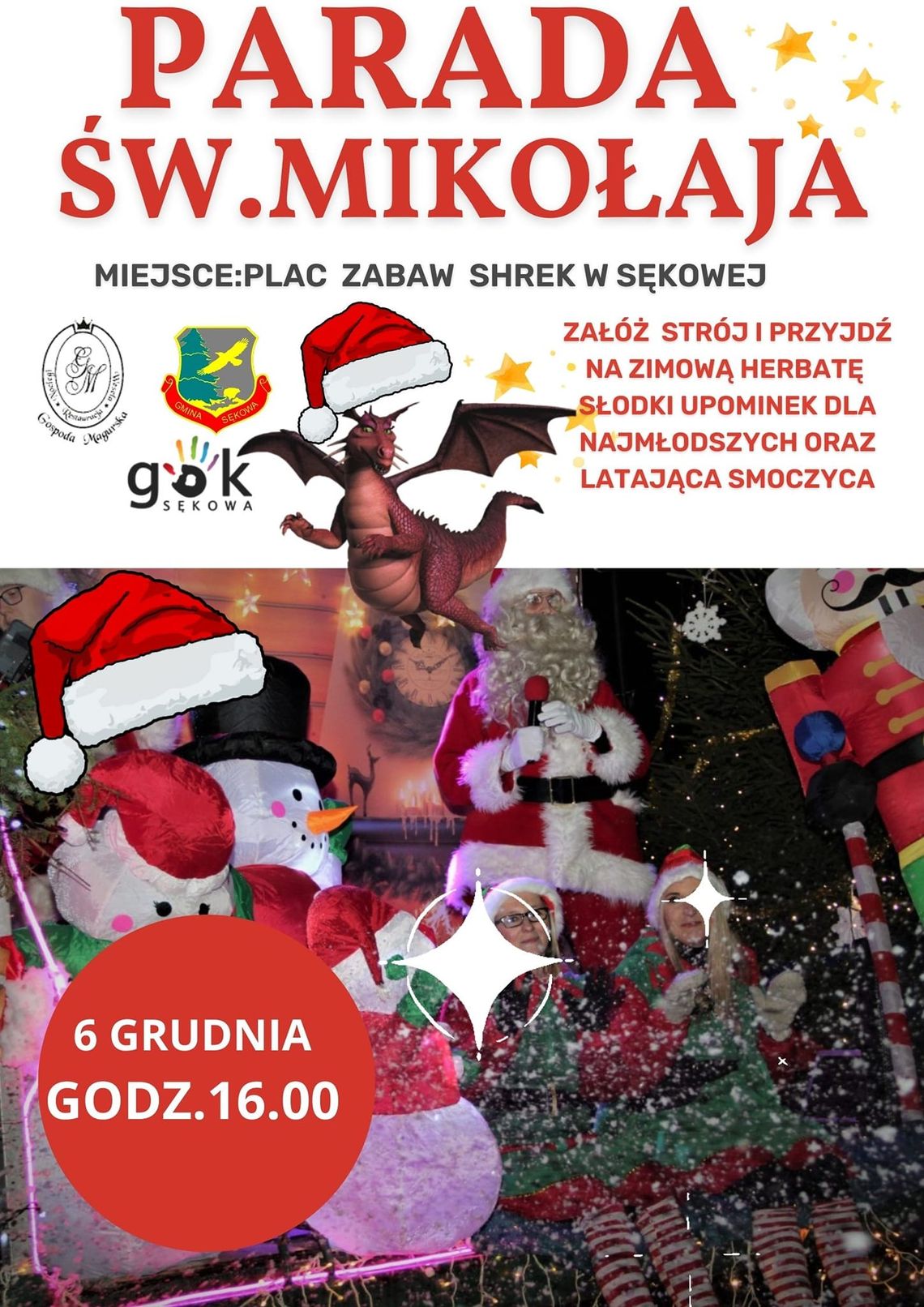 Parada Świętego Mikołaja w Sękowej | halogorlice.info