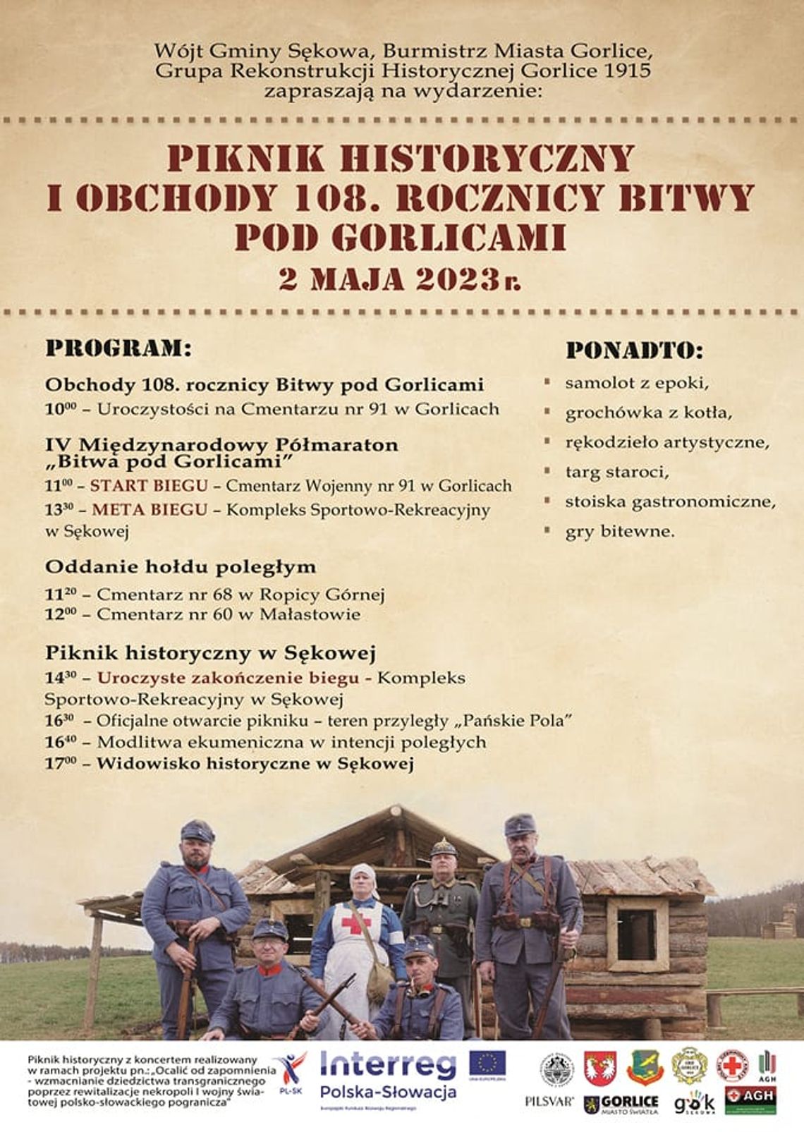 Piknik Historyczny i obchody 108. rocznicy Bitwy pod Gorlicami | halogorlice.info