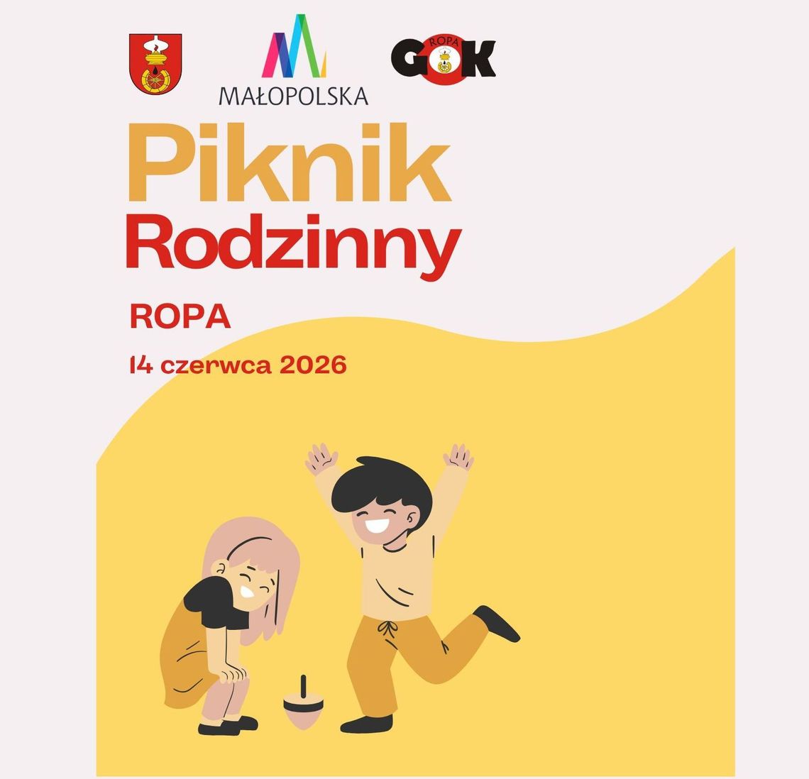 Piknik rodzinny w gminie Ropa | zapowiedzi wydarzeń - halogorlice.info plakat zapowiadający wydarzenie - Piknik rodzinny w gminie Ropa